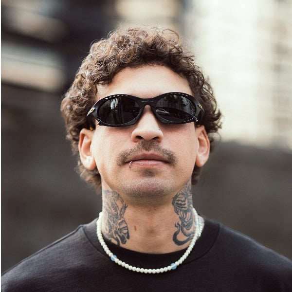 Óculos de Sol Plantaris Branca Preto