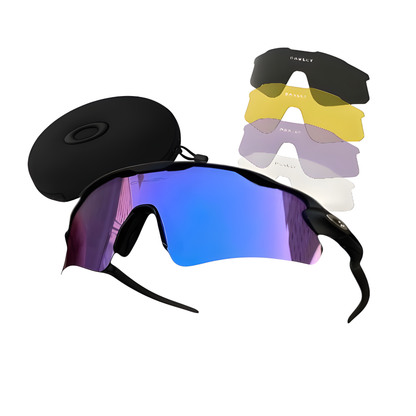 Óculos de Sol Radar Premium Preta + Kit